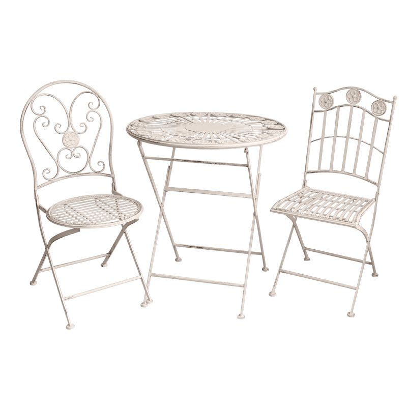 Outdoor Furniture Metal Foldable Garden Bistro Patio Set