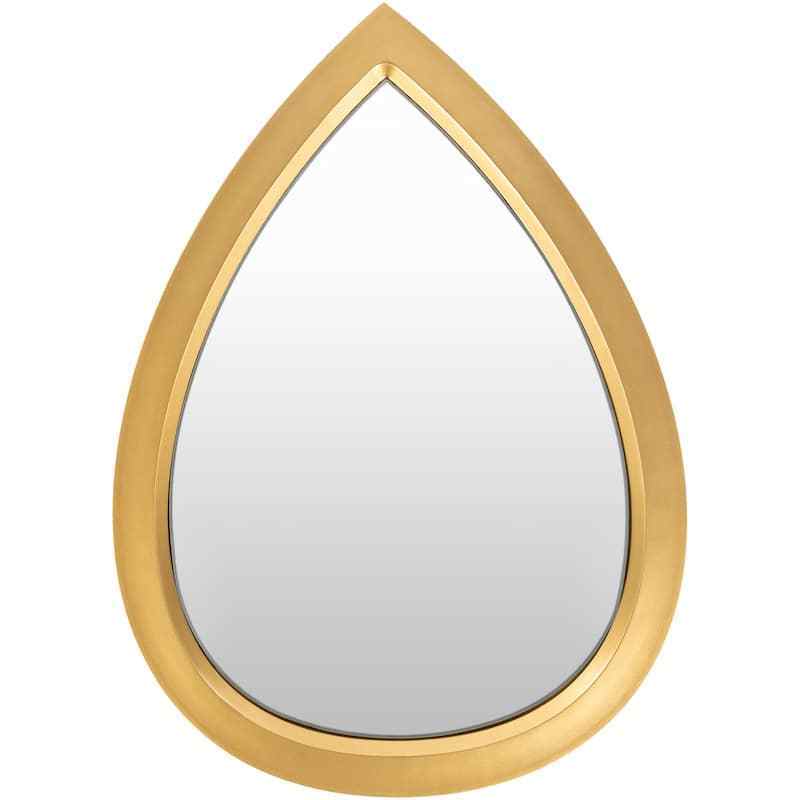 Factory Handmade Artistic Golden Teardrop Mirror - 22