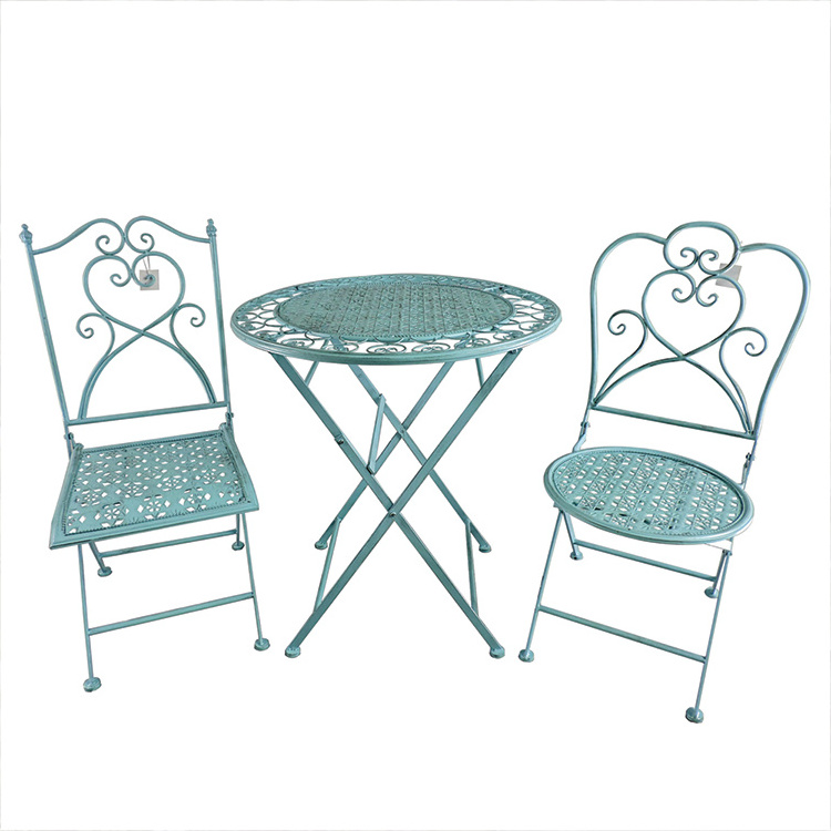 Outdoor Furniture Metal Foldable Garden Bistro Patio Set