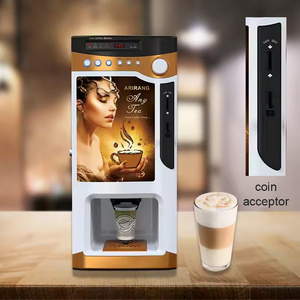 Automatic Coffee Maker Dispenser Smart Commercial Coin Payment Instant Coffee Vending Machine