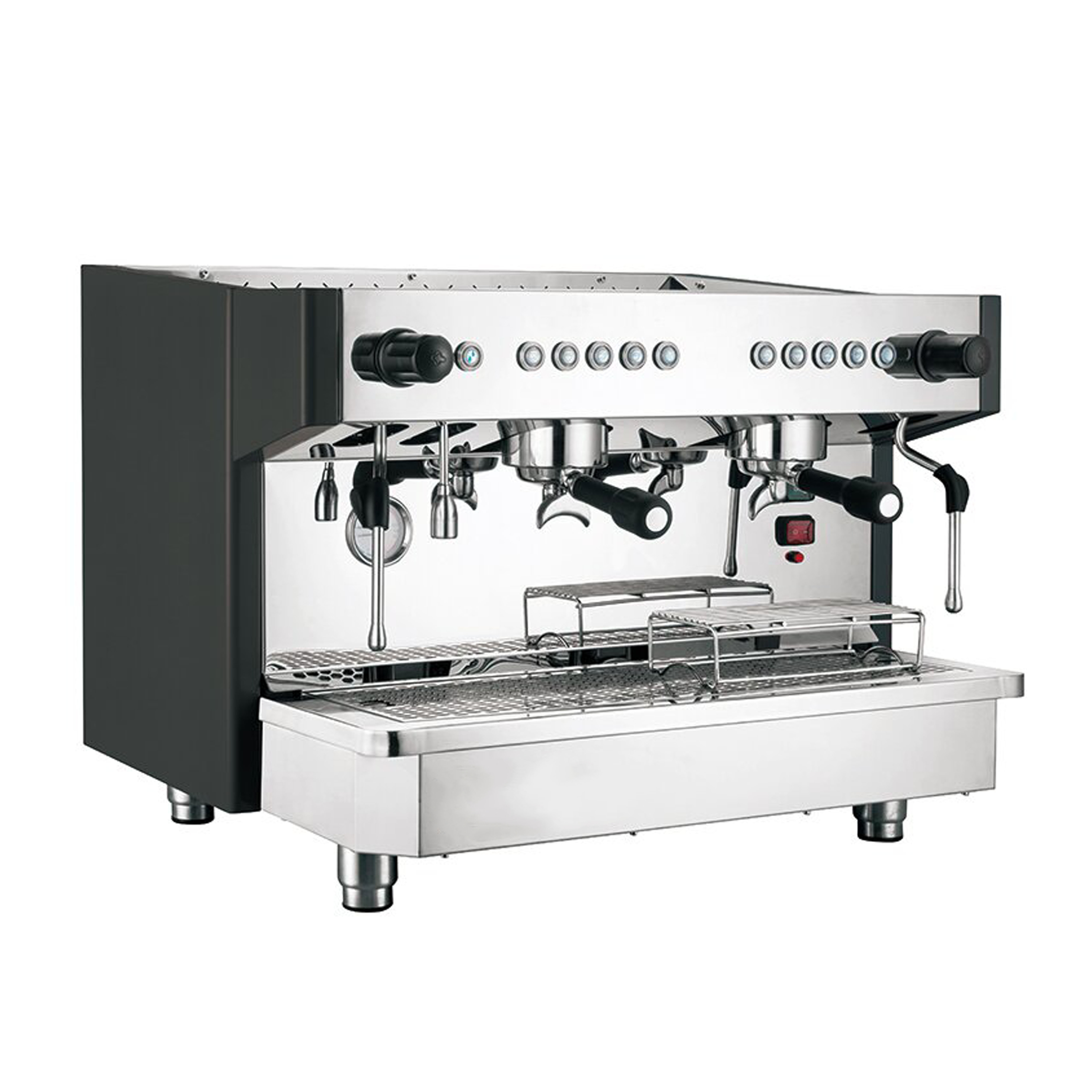 White 110v Coffee Making Barista Espresso Machine Two Group