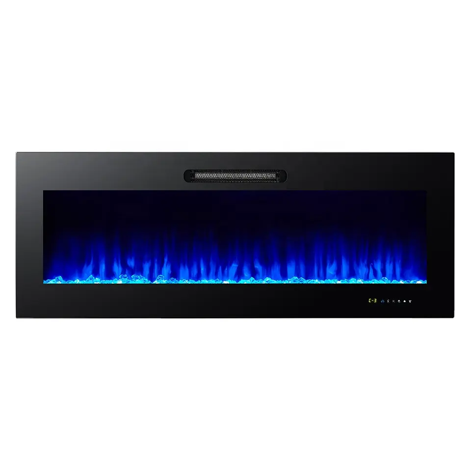 Living Room Indoor 220v Smart Wall Mounted Decorative 50 Inches Recessed Electric Fireplaces