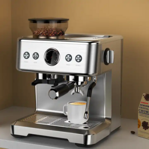 Professional Electric Freshly Ground Stainless Steel Commercial Espresso Machine Smart Coffee Makers