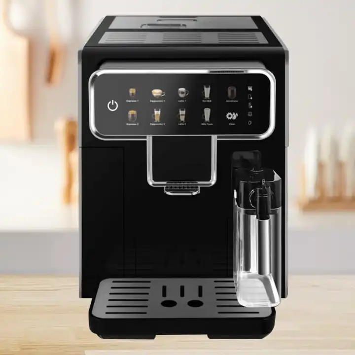 Color Touch Screen Full Automatic Commercial Smart Coffee Makers Espresso Machine With Milk Tank