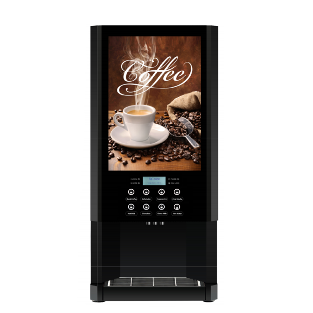 Commercial LCD Screen One Touch 7 Hot Drinks Bean To Cup Chocolate Cappuccino Coffee Vending Machine