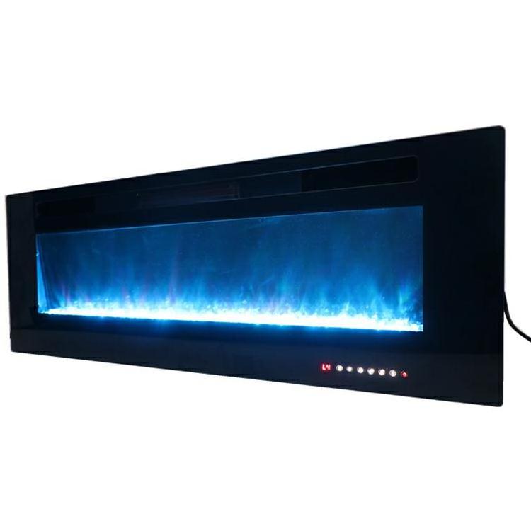 Ultrathin TV Stand Wall Decorative Built-In 3d Modern Electric Fireplace