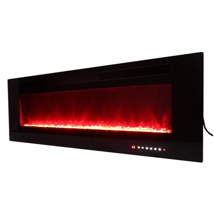 Light Customization Stock Ultra-Thin Decor Flame/Heater Wall Mounted Led Electric Fireplace