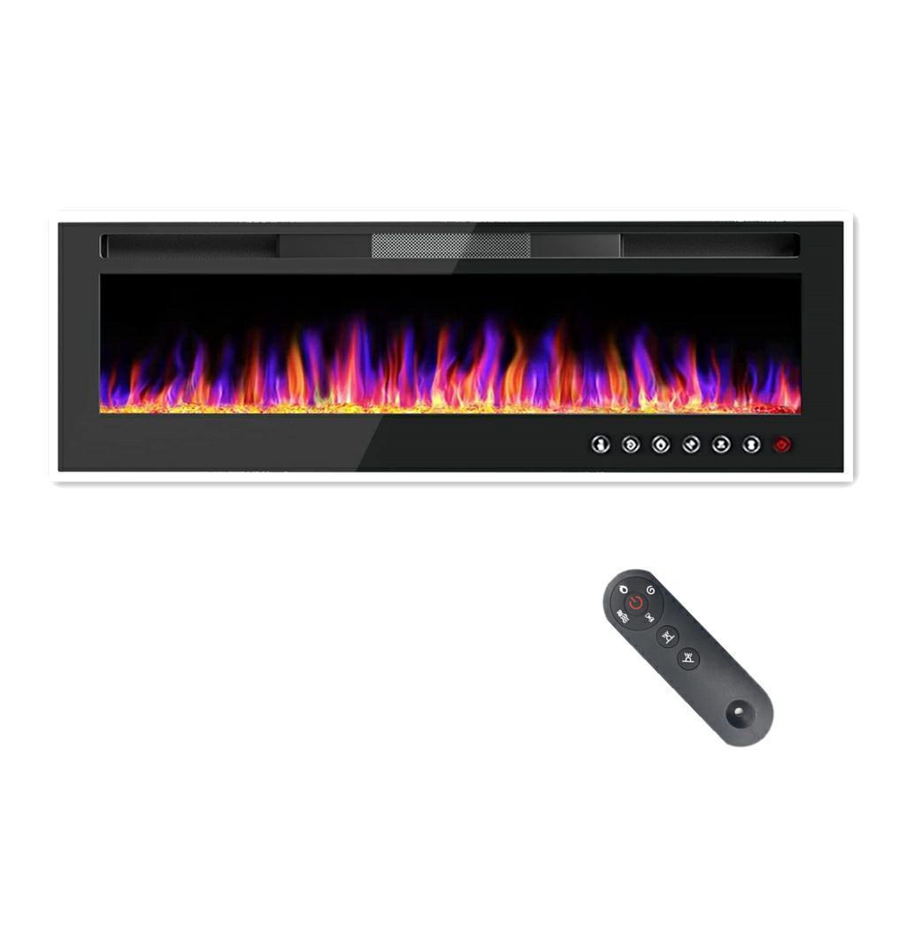 Light Customization Stock Ultra-Thin Decor Flame/Heater Wall Mounted Led Electric Fireplace