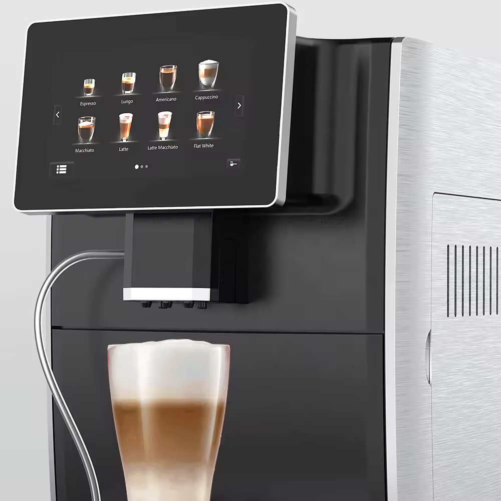 Smart Stainless Steel Electric One Group Touch Screen Automatic Espresso Coffee Making Machine