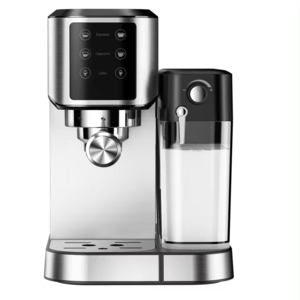 Household Portable Small Touch Button 15Bar Stainless Steel Milk Steaming Espresso Coffee Maker