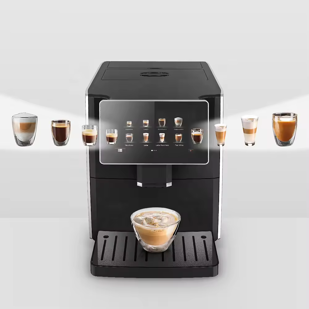 Smart Stainless Steel Electric One Group Touch Screen Automatic Espresso Coffee Making Machine