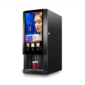 Commercial Use Instant Smart Automatic Tea Coffee Vending Machine With Scan Code Payment