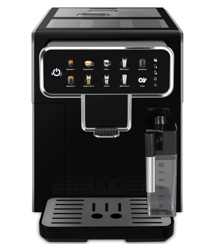 Color Touch Screen Full Automatic Commercial Smart Coffee Makers Espresso Machine With Milk Tank