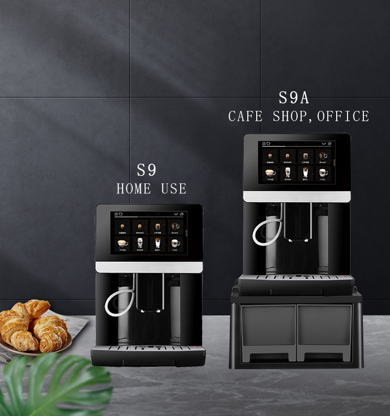 Fully Automatic Stainless Steel Household Cappuccino Latte Office Espresso Electric Coffee Maker Machine