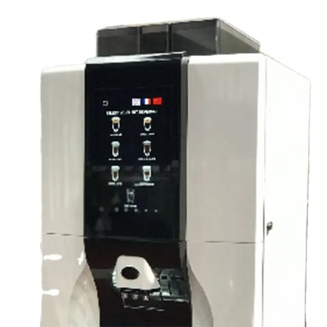 Fully Automatic Instant Bean to Cup Electric Aluminum Coffee Vending Machine