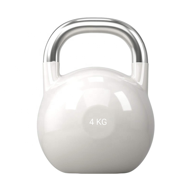 Wholesale Custom Logo Color Stainless Steel handle Weight Competition Steel Kettlebell