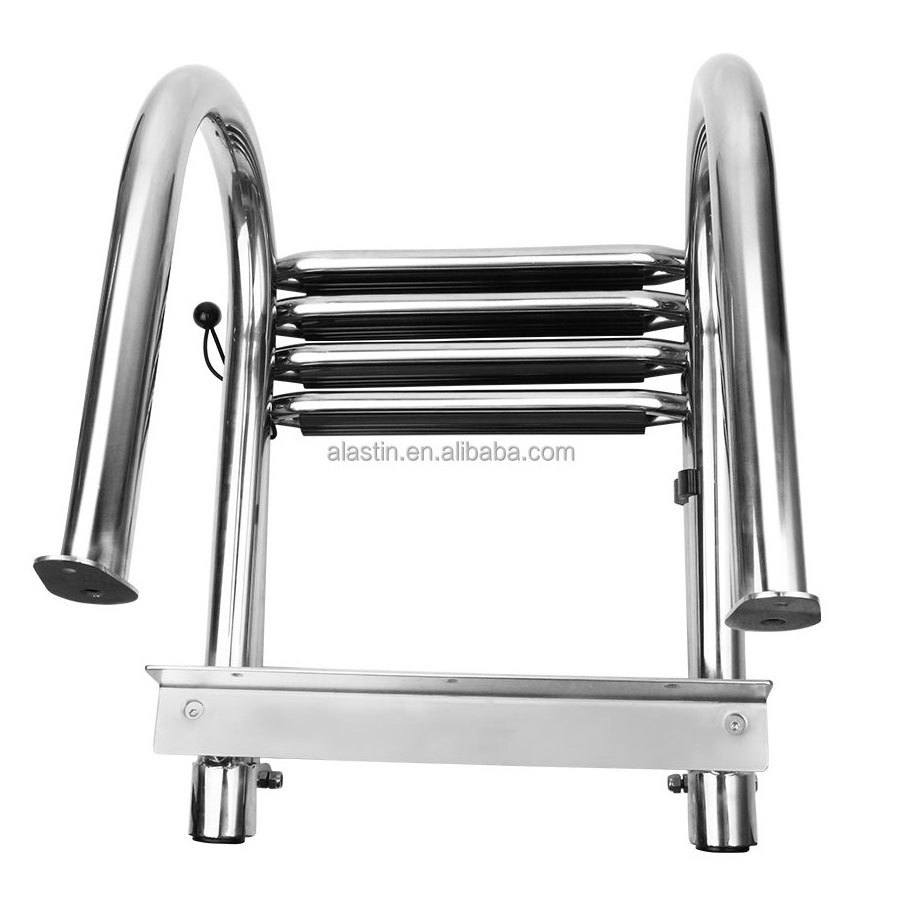 POWER MARINE Stainless Steel Marine Boat Swim Pool Step Folding Ladder