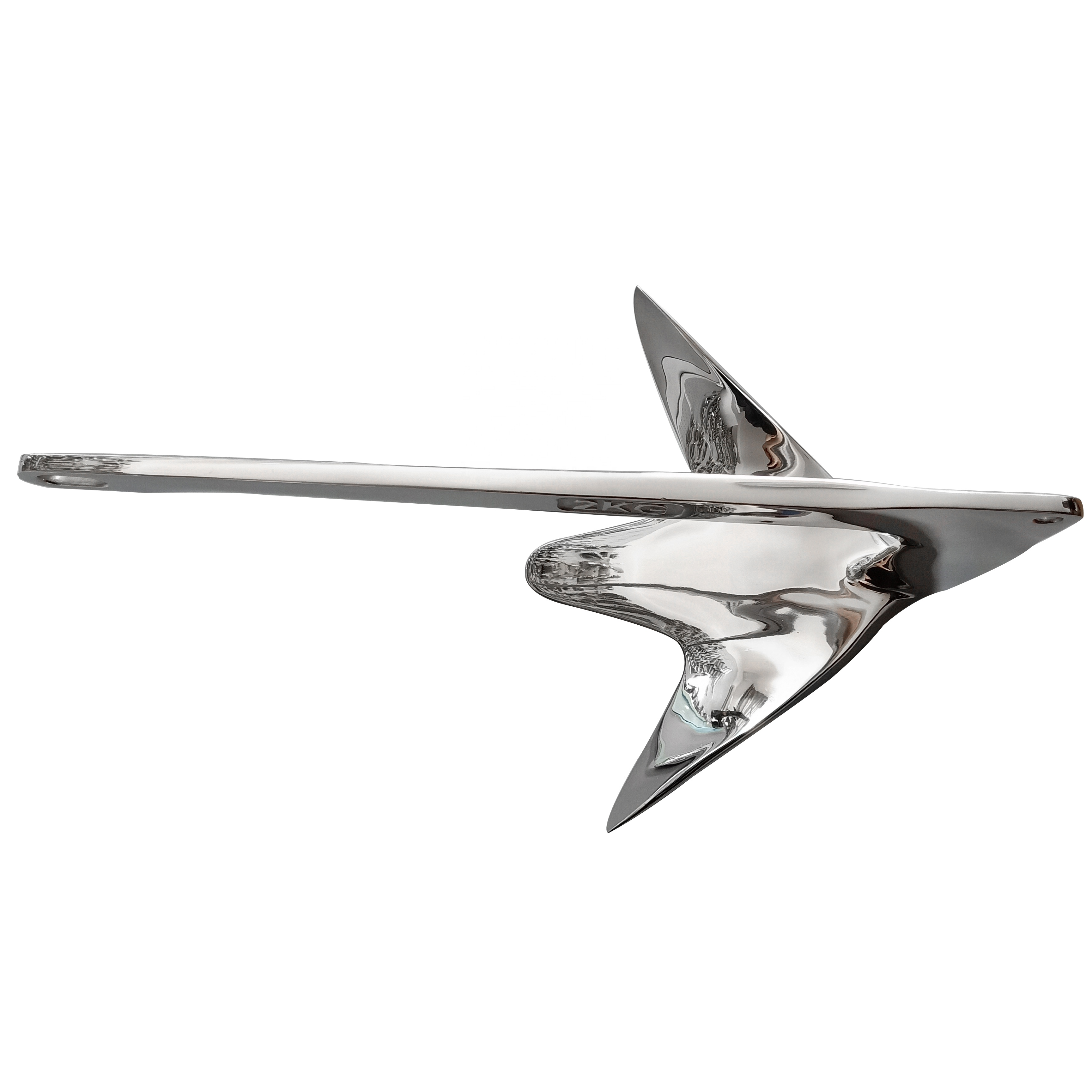 High Quality Marine Hardware 316 Stainless Steel Mirror Polish Bruce Claw Anchor for boat