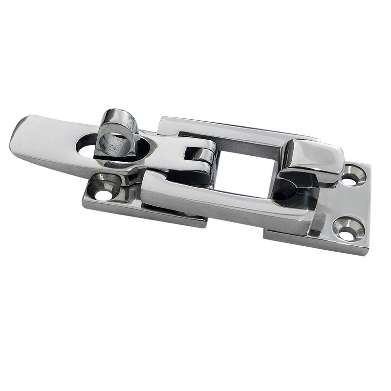 Construction Lockable Hold Down Clamp Latches Slide Barrel Bolt Clasp Boat Door Hatch Lock for Yacht Parts