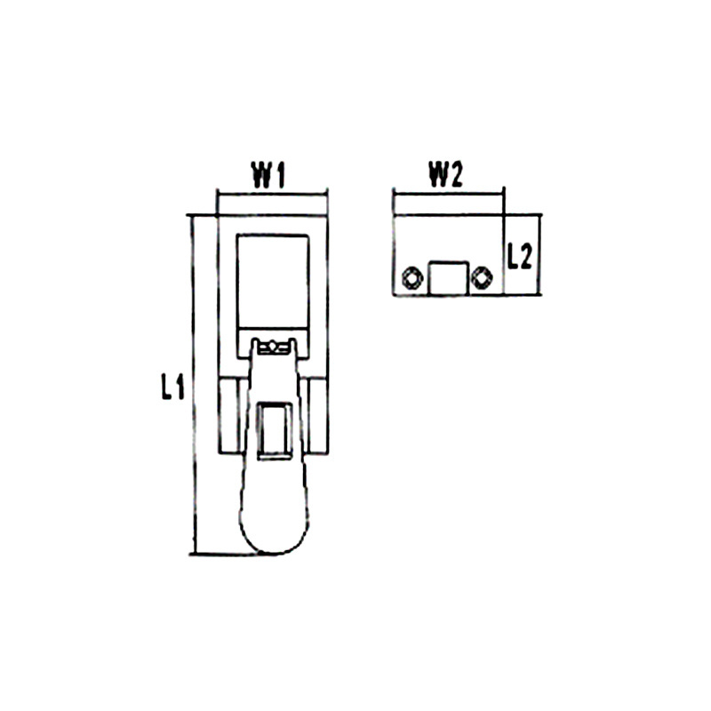 Construction Lockable Hold Down Clamp Latches Slide Barrel Bolt Clasp Boat Door Hatch Lock for Yacht Parts