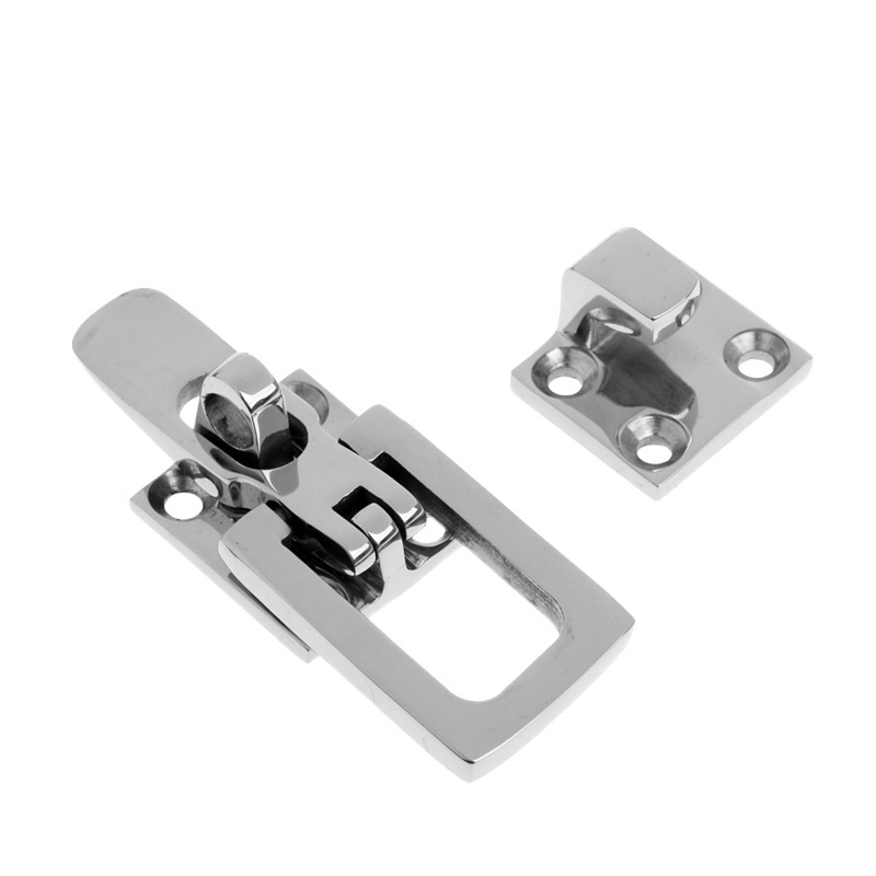 Construction Lockable Hold Down Clamp Latches Slide Barrel Bolt Clasp Boat Door Hatch Lock for Yacht Parts