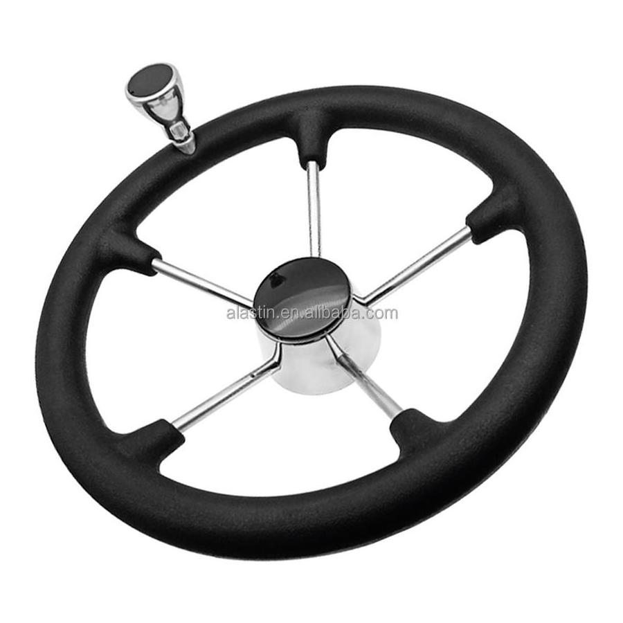 Most popular manufacturer stainless steel marine steering wheel for boat yacht ship