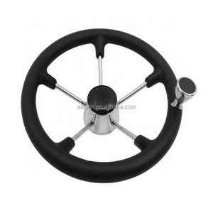 Most popular manufacturer stainless steel marine steering wheel for boat yacht ship