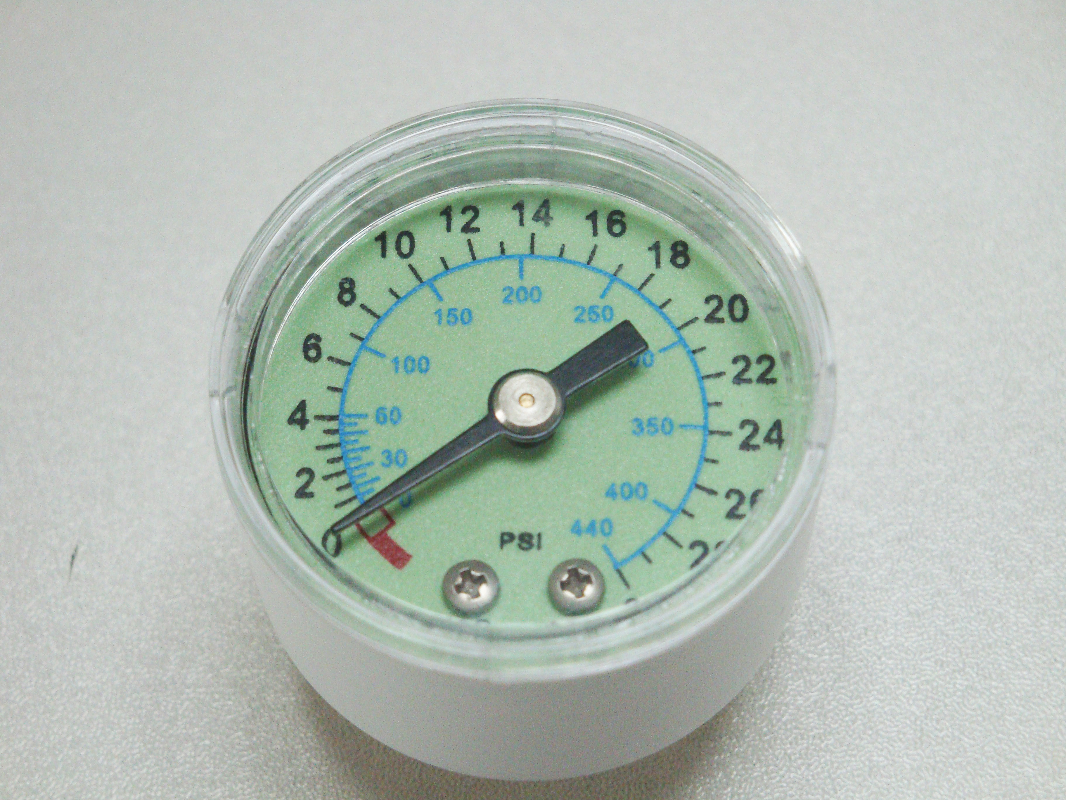 Factory price of 40mm medical pressure gauge with luminous dial plate for inflation devices