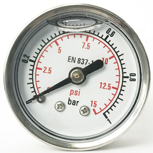 1.5"(40 mm) Liquid-filled Stainless steel Pressure gauges