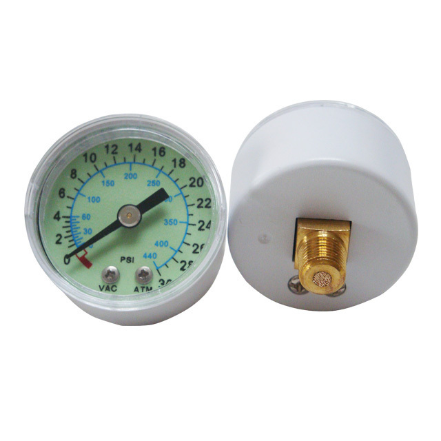 Factory price of 40mm medical pressure gauge with luminous dial plate for inflation devices