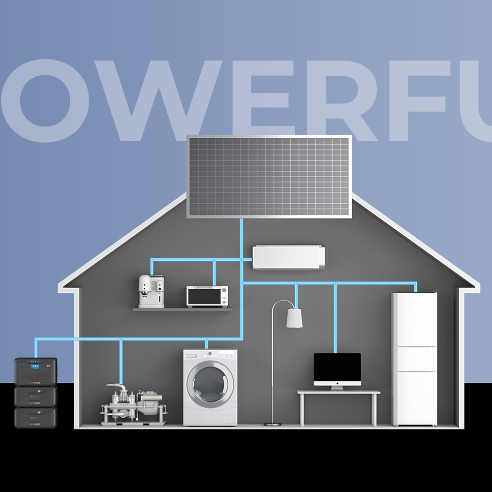 All in One Solar Generator Kit for Rv/yachts/motorhomes/ 5000W Battery Energy Storage System Power Station