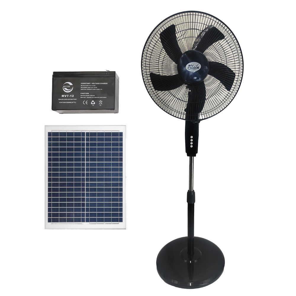 Energy Saving Portable 16 Inch Solar Panel Indoor And Outdoor Solar Fan