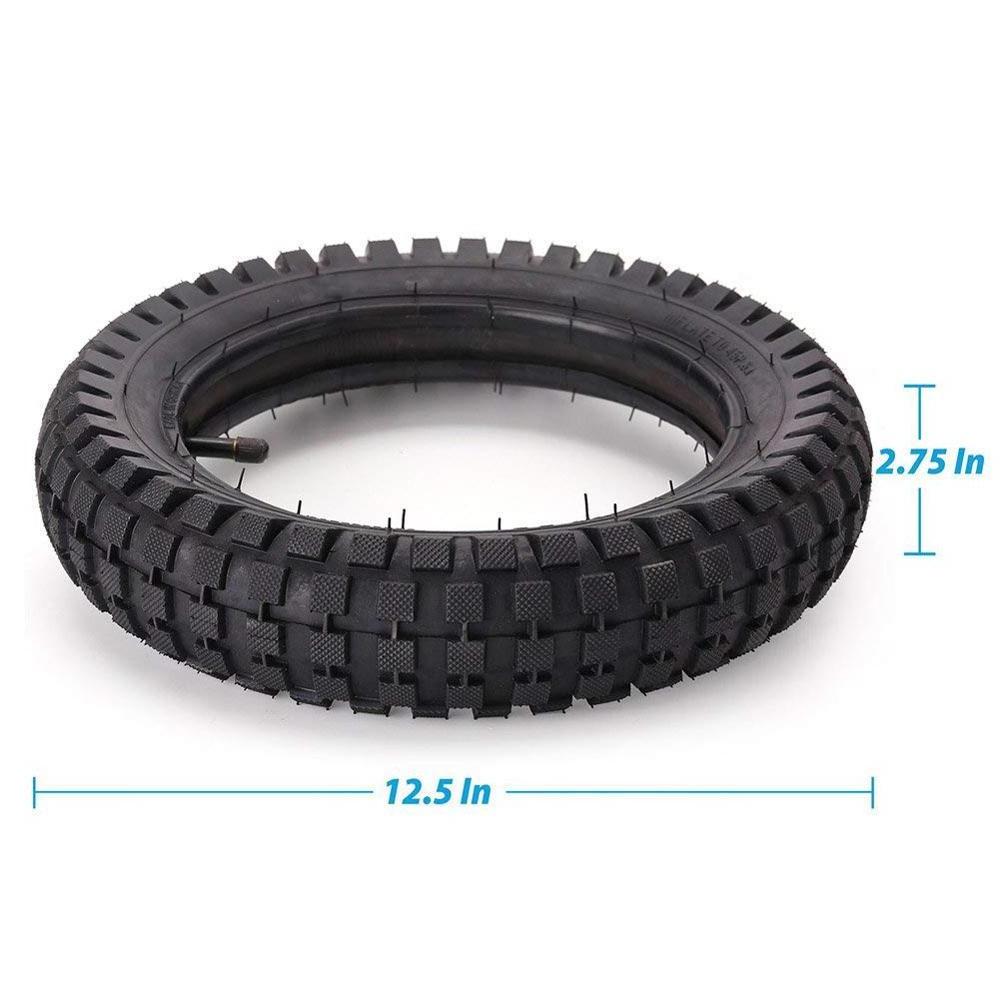 12 1/2x2.75 (12.5 x 2.75) Tire and Inner Tube for Mini Pocket Bikes Dirt Bike Rocket Dune Buggy