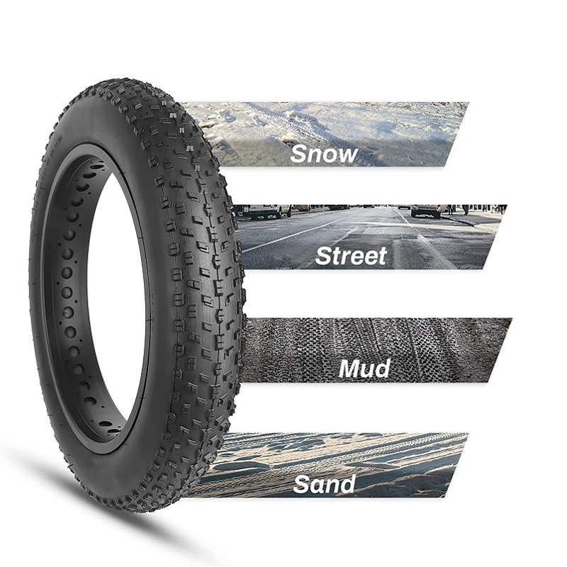 Snow Dirt bike Accessories Fat Tyre 20x4.0 20x3.0 Tires and Wheel