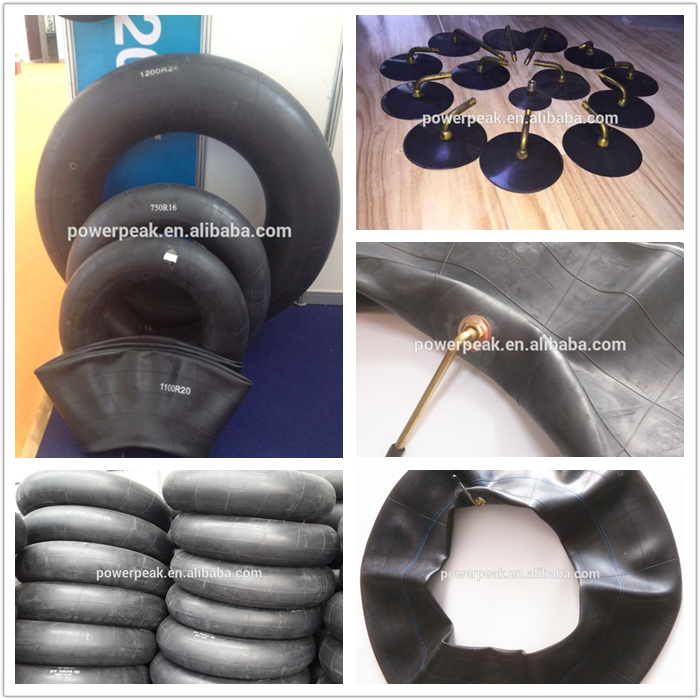 Butyl rubber truck tire inner tube and flaps 9.00R20 10.00R20 11.00R20 12.00R20 12.00-24 14.00-24 23.5-25 26.5-25