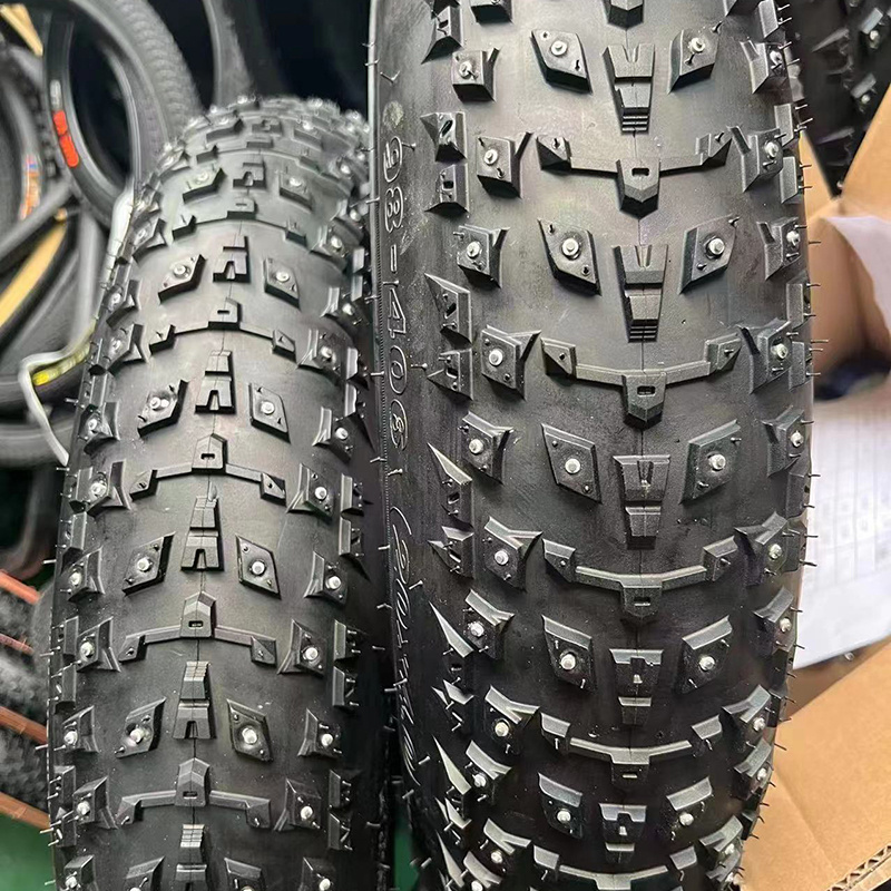 Off road E-bike Studded Tire 20x4 0 Electric Snow Fat Tire 27.5x2.1 Bicycle Tire 56-584