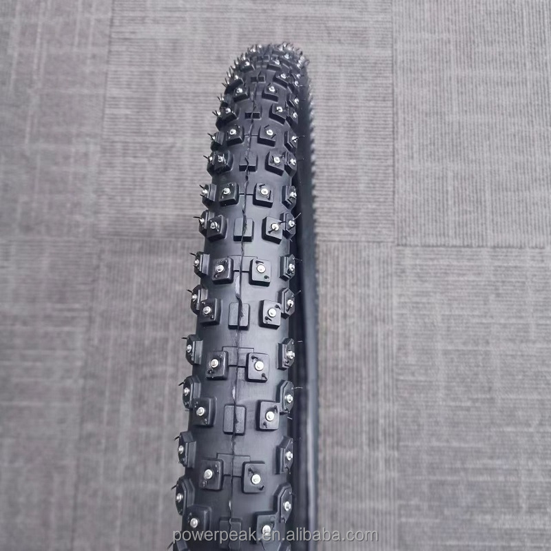 Ice Spiker Studded Winter Bicycle Tires For Fat Tire 20x4.0 Mountain Bikes 27.5x2.1 studded tyres