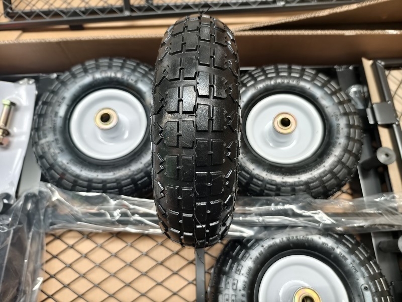 Flat free wheel solid PU Wheel 4.10/3.50-4 HAND TRUCK Tire