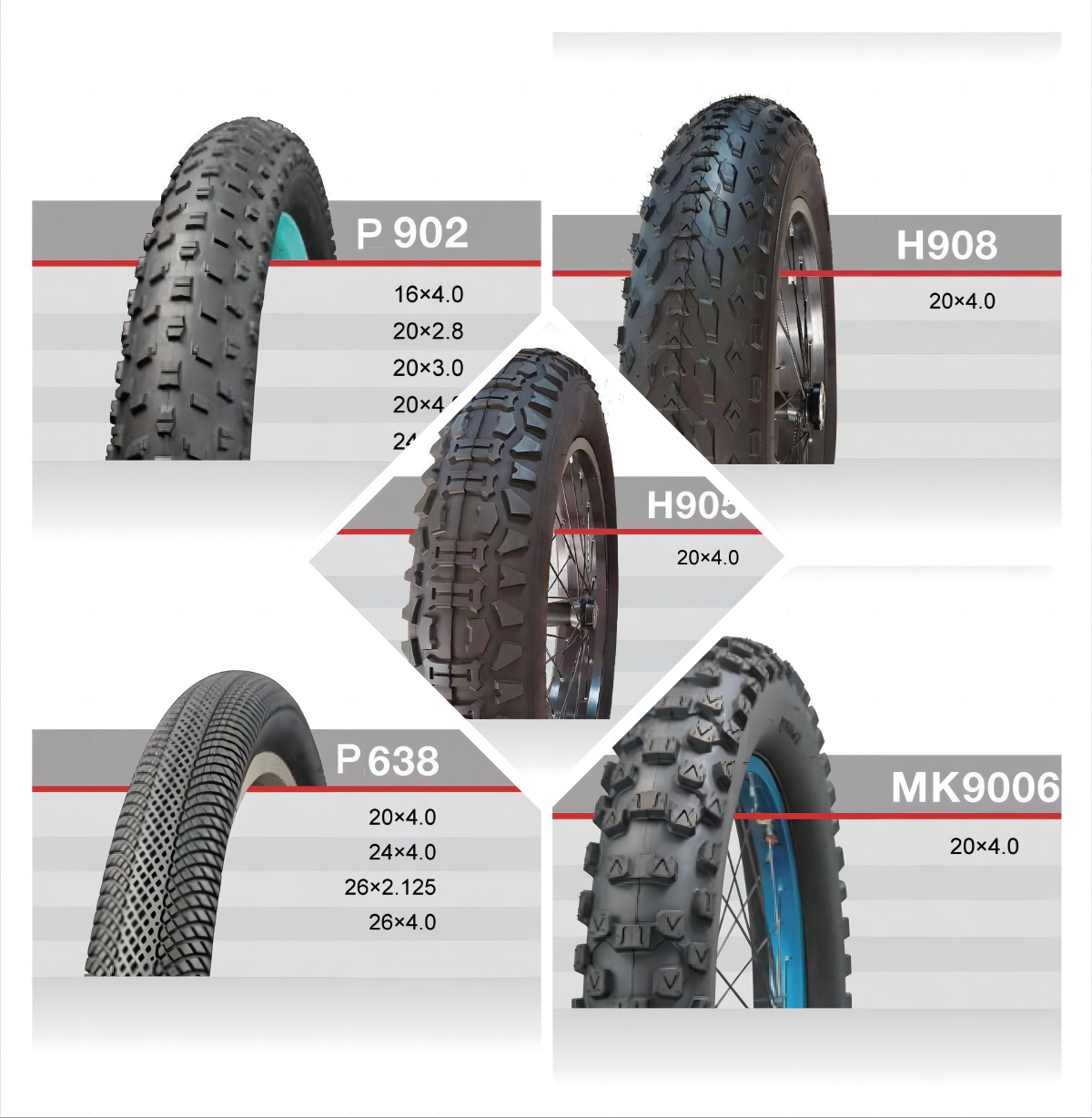 Soft Wire Electric bicycle Fat Bike foldable Tires 20x4.0  26x4  20x4.5  20*5.0 folding tyres