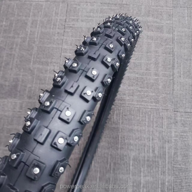 Off road E-bike Fat tires Studded Tire Snow Ice studs tyre 20x4.0 27.5x2.1 snow spike