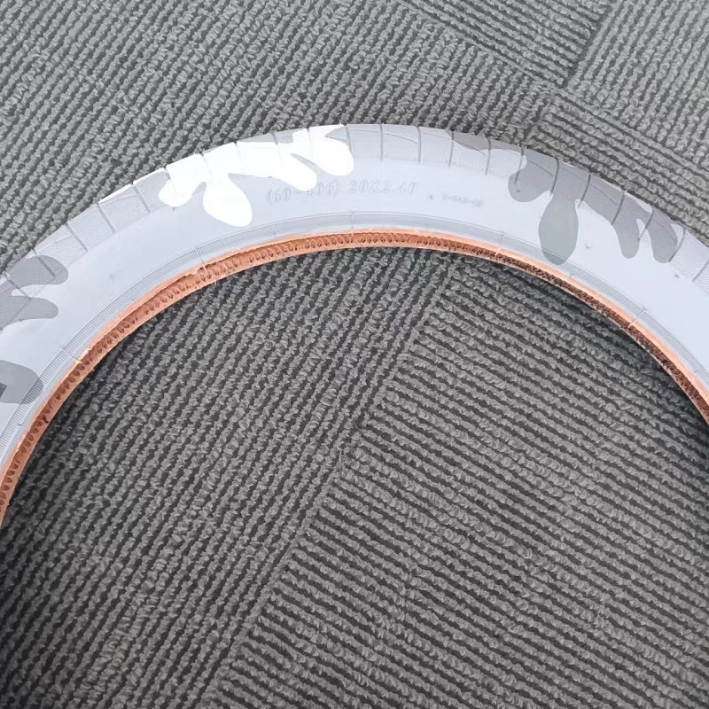 China Manufacturer Bicycle color tyres 20'' inch BMX bike tyre 20x2.40 colorful camouflage color bicycle tire