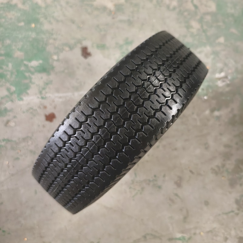 Tubeless PU Foam Tire 4.10/3.50-4 Tire and Wheel Flat Free 10 Inch Solid Rubber Tire Cart/Generator/Lawn Mower/Garden Wagon