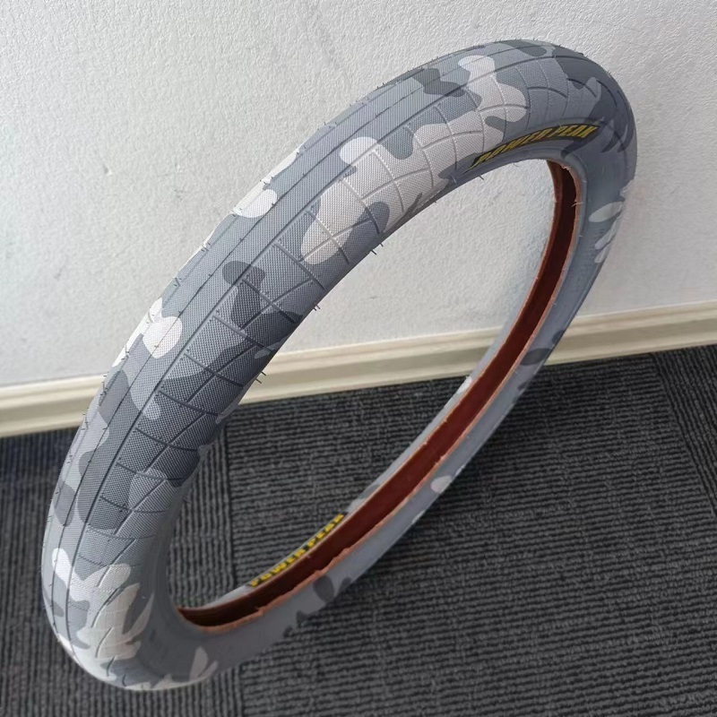 China Manufacturer Bicycle color tyres 20'' inch BMX bike tyre 20x2.40 colorful camouflage color bicycle tire