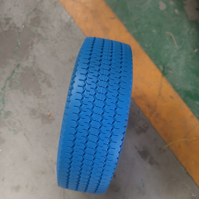 Tubeless PU Foam Tire 4.10/3.50-4 Tire and Wheel Flat Free 10 Inch Solid Rubber Tire Cart/Generator/Lawn Mower/Garden Wagon