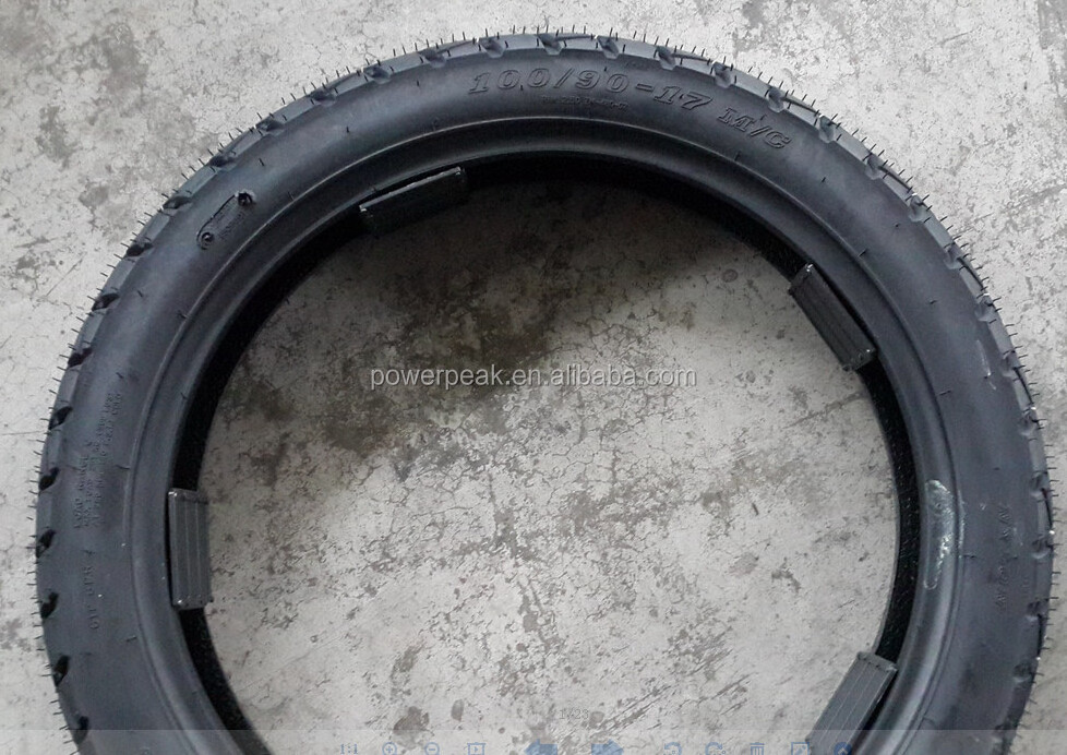 China motorcycle tubeless tire 100-90-17 street tyres for sale to Venezuela