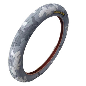 China Manufacturer Bicycle color tyres 20'' inch BMX bike tyre 20x2.40 colorful camouflage color bicycle tire