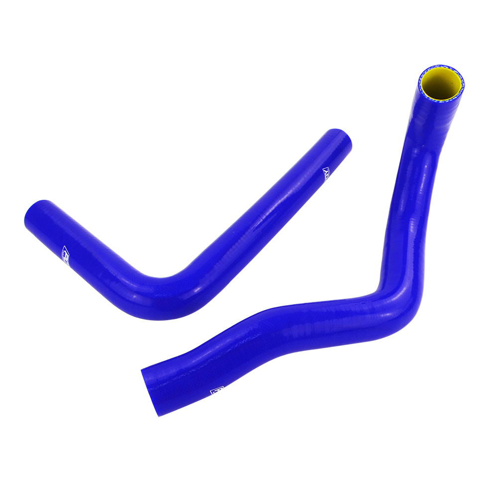 PQY RACING - Blue & yellow Silicone Radiator HOSE For TOYOTA SUPRA JZA80 2JZ GTE TURBO NON VVTI 93-98 with PQY logo LX2001T-QY