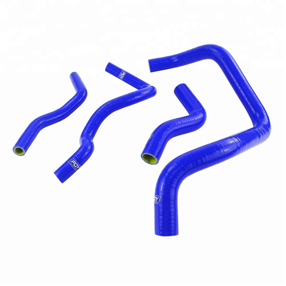 Blue & Yellow D15/16 With PQY logo For Honda CIVIC SOHC D15 D16 EG EK 92-00 Silicone Radiator Coolant Hose , Silicone hose kit