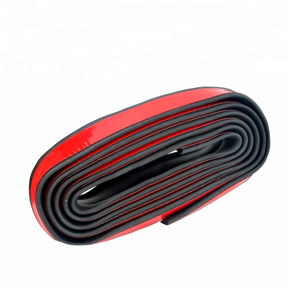 2.5M/ROLL 60MM WIDTH Car Front Bumper Lip Splitter Protector Body Spoiler Valance Chin Rubber