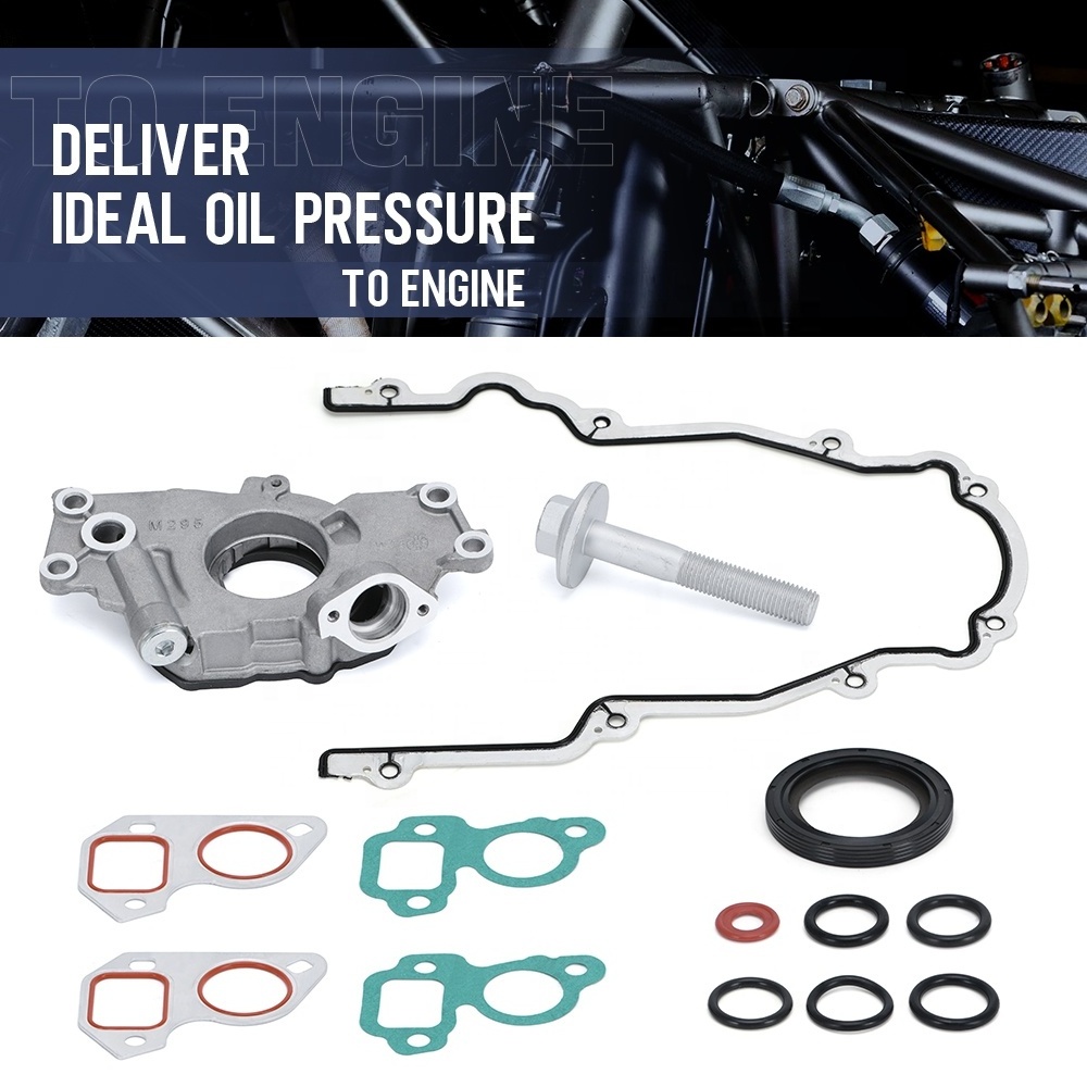 High Pressure M295HV M295 Oil Pump Kit With Timing Cover Gaskets & Balancer Bolt For LS1 LS2 Engine 4.8L 5.3L 5.7L 6.0L